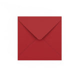 Dark Red Gummed V-Flap Envelope (140 x 140mm)