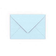 C6 Pale Blue Gummed V-Flap Envelope (114 x 162mm)