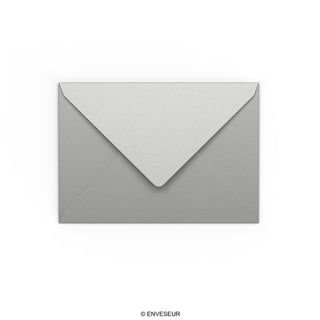 114x162mm Silver 120gsm Gummed V Flap Wallet Envelope
