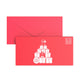 Christmas Envelopes Santa Clause Dark Red 110 x 220 mm (DL)