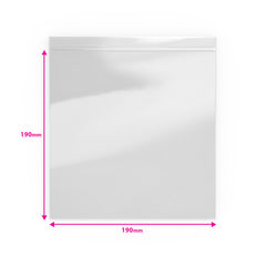 Grip Seal Bags Clear 190 x 190 mm
