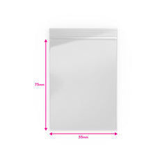 Grip Seal Bags Clear 75 x 55 mm