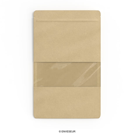 Doypack pouch with window