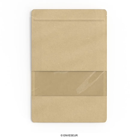 Doypack pouch with window