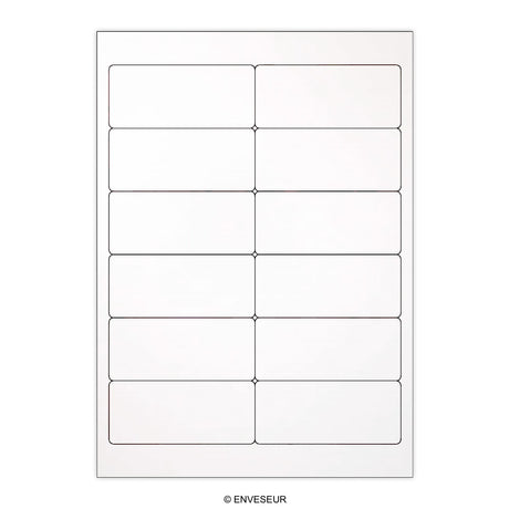 White Adhesive Labels
