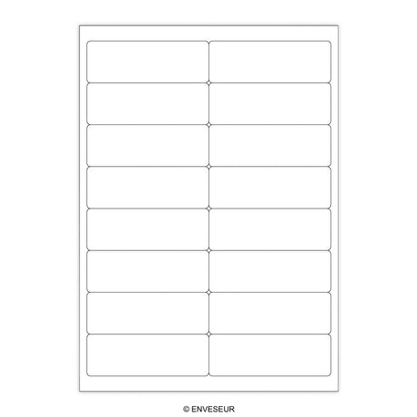 White Adhesive Labels
