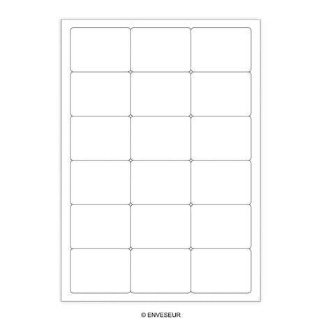 White Adhesive Labels