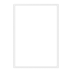 White Adhesive Labels White 199.60 x 289.10 mm (1 label)