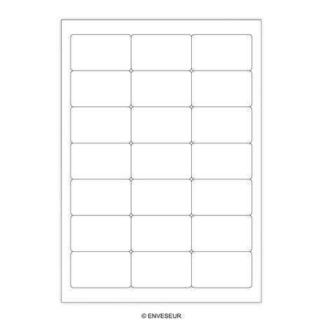 White Adhesive Labels