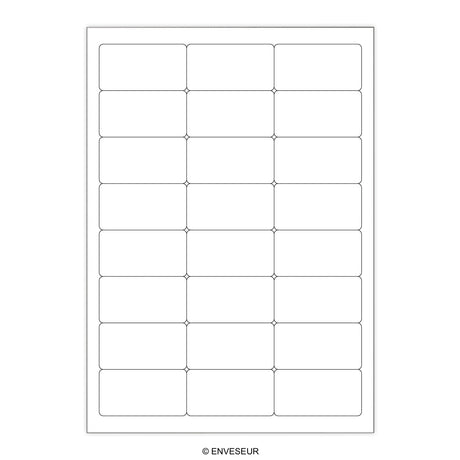 White Adhesive Labels