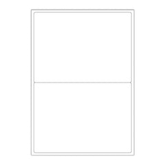 White Adhesive Labels White 199.60 x 143.50 mm (2 labels)