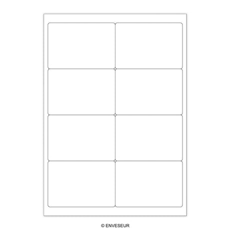 White Adhesive Labels
