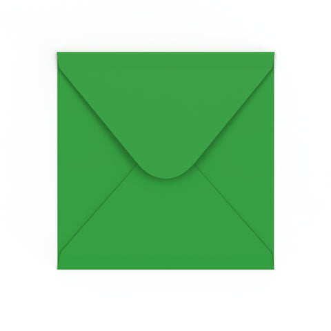 Mid Green Gummed V-Flap Envelope (140 x 140mm)