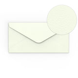 Milk White Hammered paper envelopes