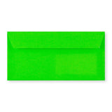 DL Green Peel & Seal Neon Envelope (110 x 220mm)