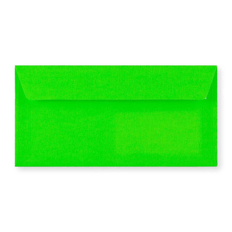 DL Green Peel & Seal Neon Envelope (110 x 220mm)