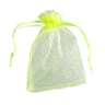 Organza Bags Apple Green 90 x 70 mm