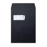 C4 Black Luxury Peel & Seal Envelope (324 x 229mm)