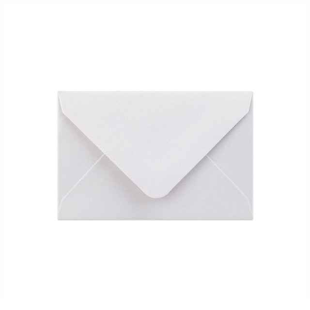 Pearlescent Envelopes White 62 x 94 mm Gummed