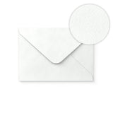 White Envelope Hammered Texture 133x184 mm