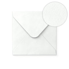 White Envelope Hammered Texture 155x155 mm