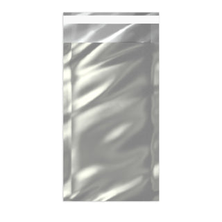 Metallic Finish Foil Bags Silver 229 x 114 mm