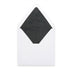 Paper Lined Envelopes White + Black Fancy Paper 160 x 160 mm