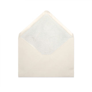 Paper Lined Envelopes Ivory + White Fancy Paper 114 x 162 mm (C6)