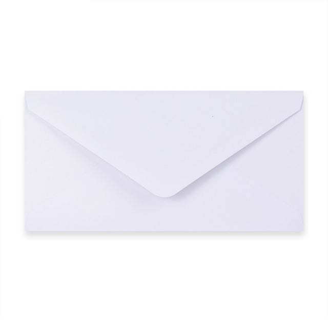 Paper Lined Envelopes White + Black Fancy Paper 110 x 220 mm (DL)