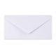Paper Lined Envelopes White + Green Fancy Paper 110 x 220 mm (DL)