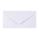 Paper Lined Envelopes White + White Fancy Paper 110 x 220 mm (DL)